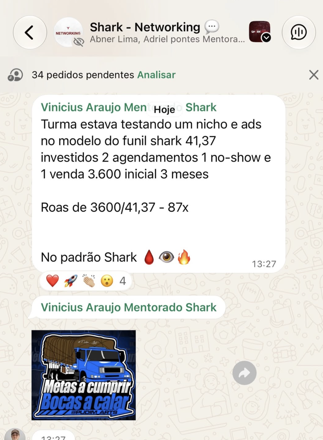 Feedback de aluno da Shark Crew 1
